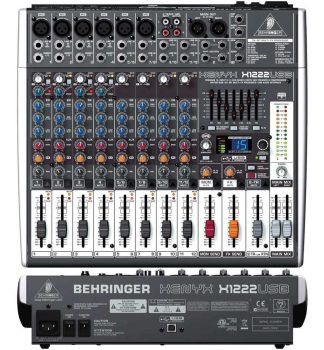 Behringer Xenyx X1222 Usb Mixer 12 Canales Efectos Comp Usb