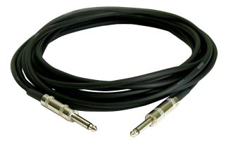 Cable Plug 6m Whirlwind Egc20 Negro Conectores 1/4 Macho