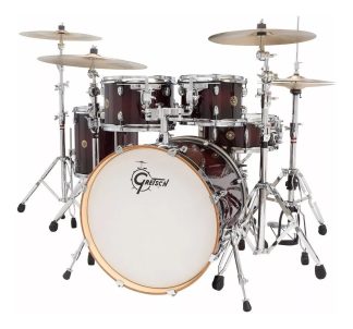 Bateria Gretsch Catalina Maple - 5 Cuerpos Bombo 20x16 Color Deep Cherry Burst