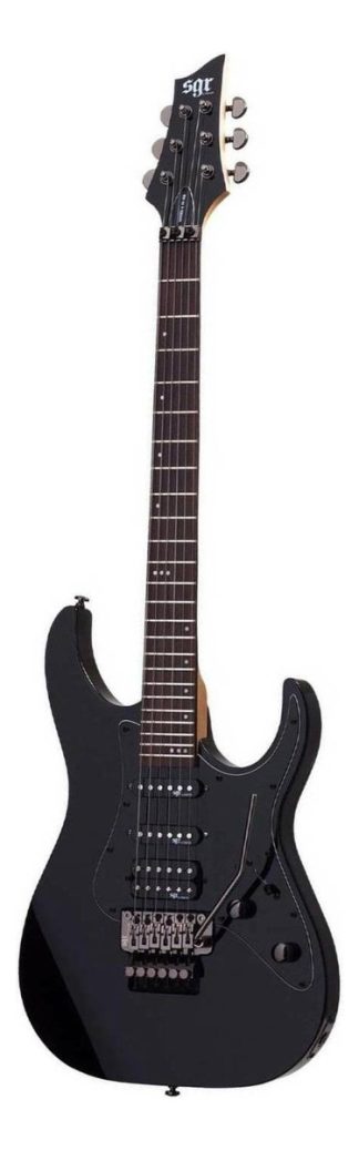 Guitarra Eléctrica Schecter Banshee-6 Fr Sgr Negra De Tilo Con Trémolo