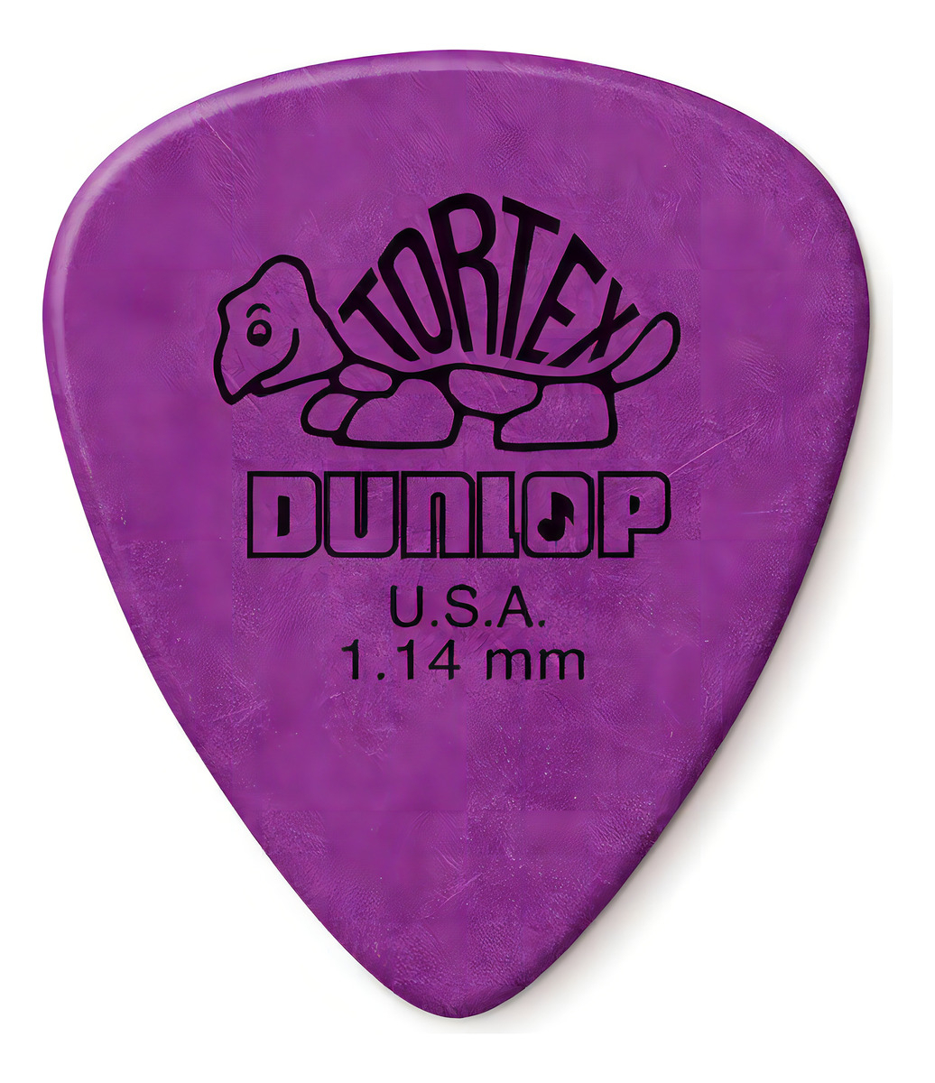 Jim Dunlop 418p 1.14 Tortex Standard Pack 12 Puas Color Violeta