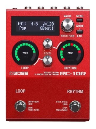 Pedal De Efecto Boss Rhythm Loop Station Rc-10r Rojo