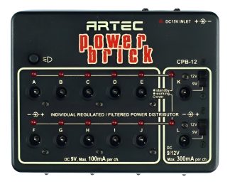 Artec Cpb12 Fuente Para 12 Pedales 9v Multi Fuente Power