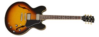 Gibson Es335 60s Semi Hollow Made In Usa Color Vintage Burst Material Del Diapasón Palo De Rosa Orientación De La Mano Diestro