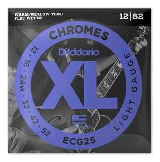 Cordas Para Guitarra D'addario Xl Chromes Ecg25 012 - 052