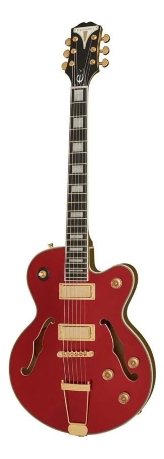 Guitarra Eléctrica EpiPhone Collection Uptown Kat Es Archtop Diestro Ruby Red Metallic Ébano