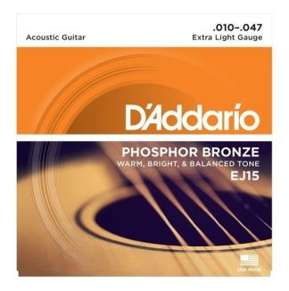 Daddario Ej15 Encordado Acustica Bronce Fosforado 010
