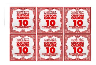 Ernie Ball 1010 Pack 6 Cuerdas Sueltas 010