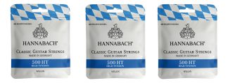 Hannabach 500 Encordado Clasica Criolla Pack 3