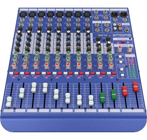 Mixer Consola Analógico 12 Canales Midas Dm12 8 Preamp Cuo