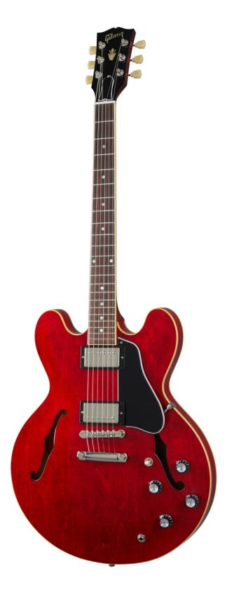 Gibson Es335 60s Semi Hollow Made In Usa Color Cherry Material Del Diapasón Palo De Rosa Orientación De La Mano Diestro