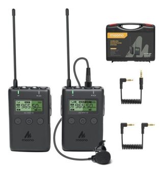 Maono Sistema De Micrófono De Solapa Inalámbrico, Micrófono Color Negro