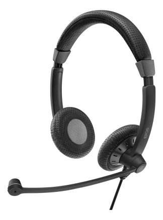 Auriculares Sennheiser Impact Sc 75 Usb Ms Color Negro