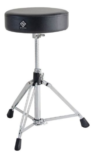 Banqueta Batería Dixon Psn-9 Asiento Redondo Regulable Cuerina Negra Egro