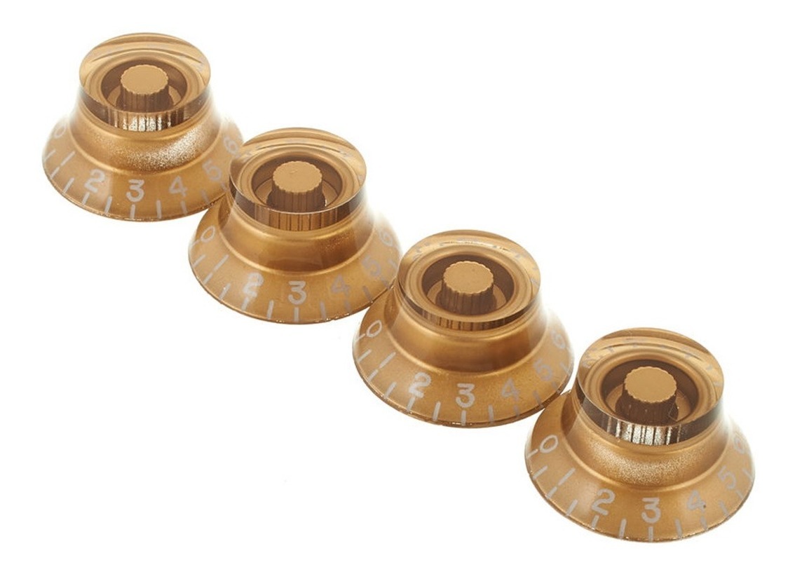 Gibson Prhk020 Perillas Top Hat Pack X 4 Vintage Gold