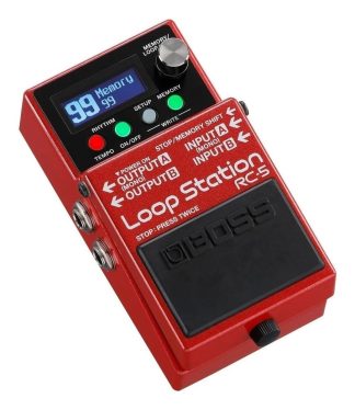 Pedal De Efecto Boss Loop Station Rc-5 Rojo