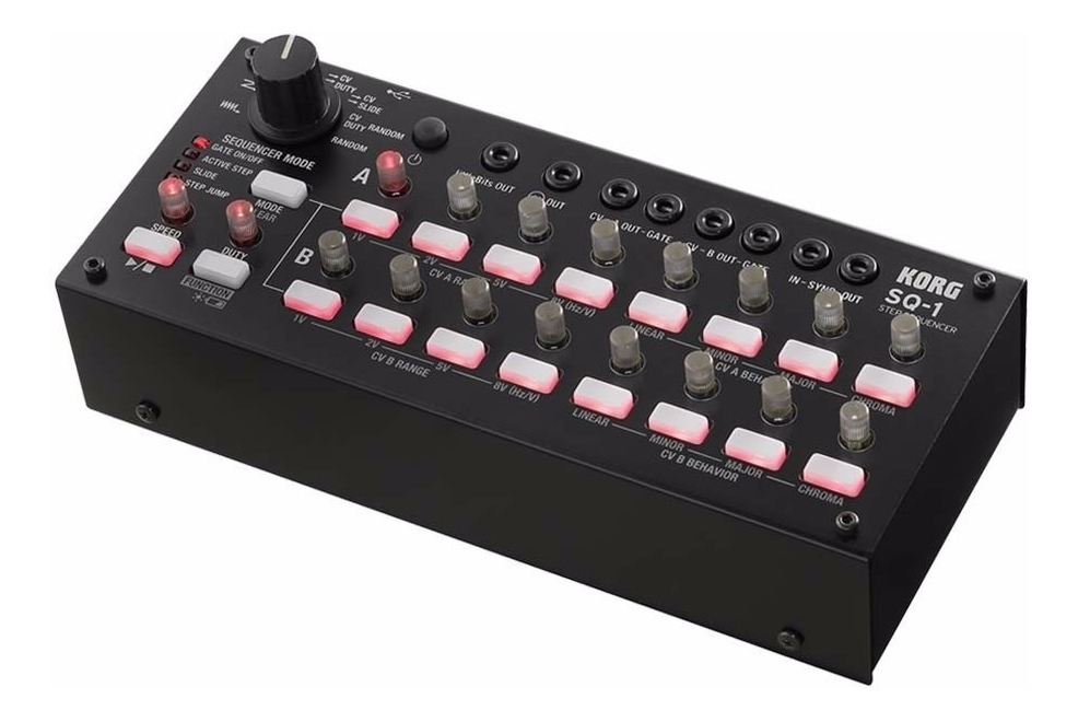 Korg Secuenciador Sq1 Compacto 2x8 Pasos Con Interfaz Midi Negro
