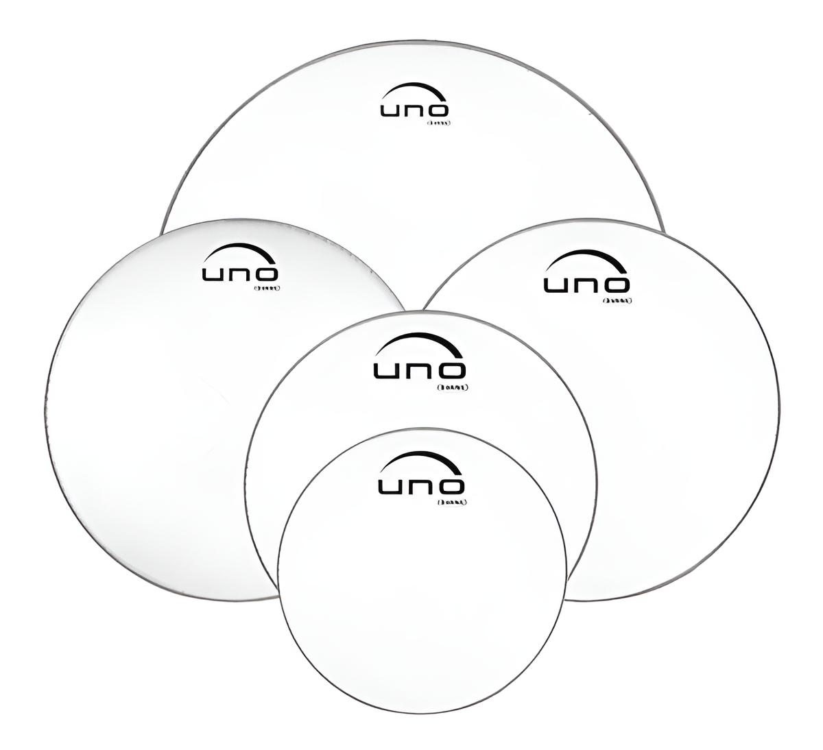 Set Parches Uno By Evans Upg2cls22 Doble Capa Bateria 12 13 16 22 + 14