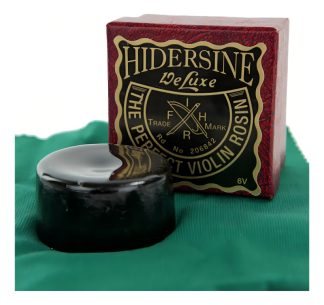 Resina Para Violín Hidersine 6v Negra Inglesa Cuero De Acero Negro
