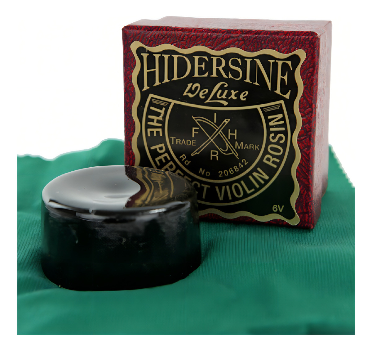 Resina Para Violín Hidersine 6v Negra Inglesa Cuero De Acero Negro