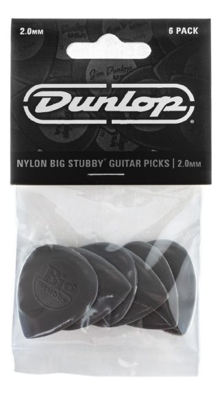 Puas Jim Dunlop Nylon Big Stubby Pack 6 Puas 2.0 445p200 Color Dark Grey