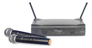 Stagg Suw50mm Microfono Inalambrico Doble Mano Uhf Estuche