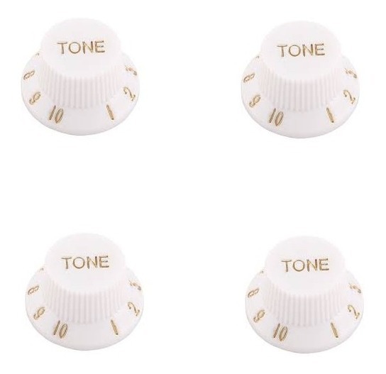 Redtone Kb05 Pack 4 Perilla Tono Blanca Guitarra Pack X 4