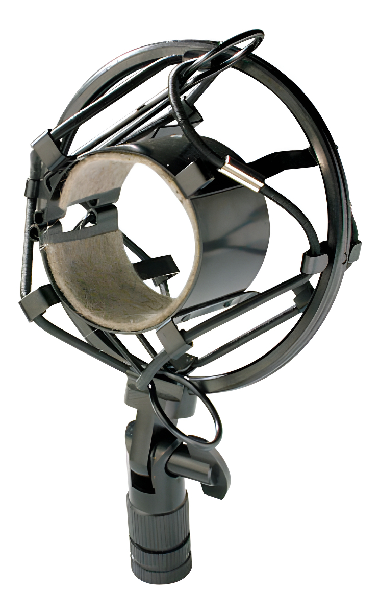 Soporte Araña Stagg Shomoh Elastico Para Microfono Condenser Color Negro