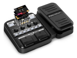 Pedal De Guitarra Multiefectos Kmf-1, Interfaz Eléctrica De Negro