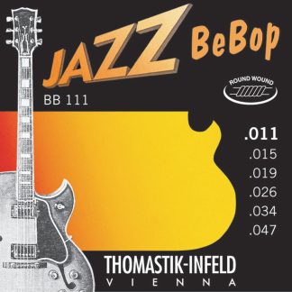 Thomastik-infeld Bb111 cuerdas Para Guitarra Jazz: Jazz Bebop Series 6 juego De Cuerdas pure Níquel Redondo Heridas E, B, G, D, A, Juego De E