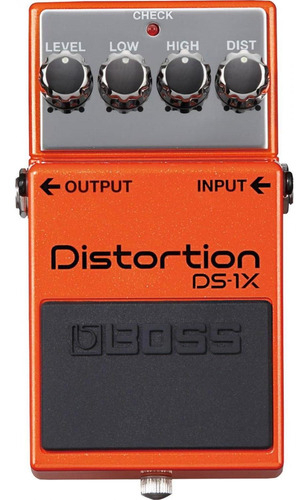 Pedal Boss Ds1x Distorsion De Guitarra Color Naranja