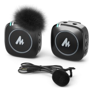 Micrófono Inalámbrico Lavalier Maono Wm820 Celular Y Cámara Color Negro