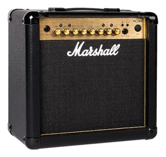 Amplificador Marshall Mg15gfx Transistor Para Guitarra De 15w Color Negro