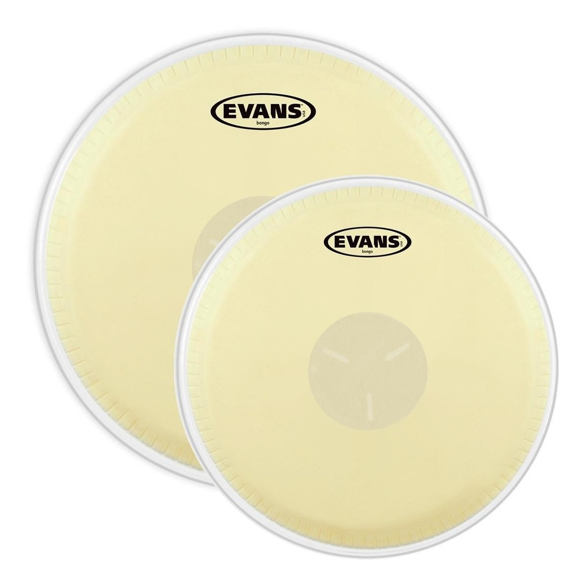 Evans Eb0709 Tri Center Set Parches Para Bongo 7 1/4 8 5/8