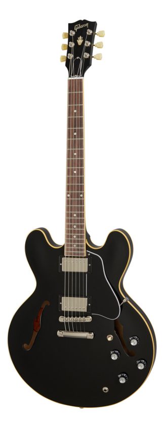 Guitarra Gibson Es 335 Vintage Ebony Color Negro Material Del Diapasón Palo De Rosa Orientación De La Mano Diestro