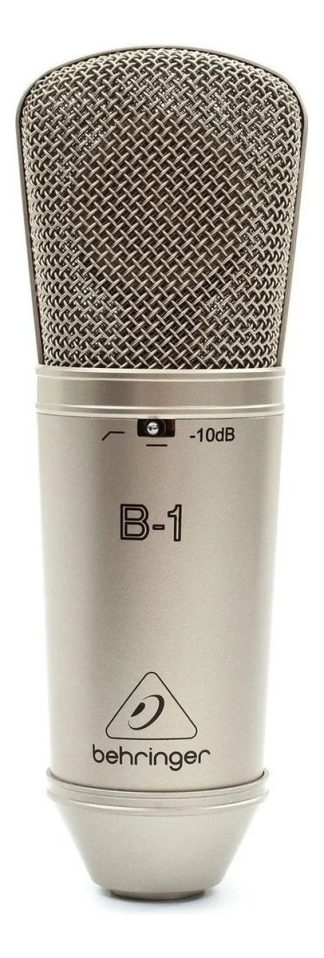 Micrófono De Condensador Behringer B1 B-1 Pro Para 2 Años, Color Plateado Plata