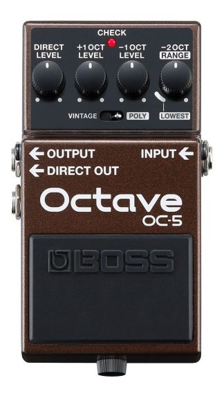 Pedal De Efecto Boss Octave Oc-5 Marrón