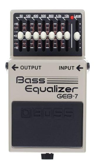 Pedal De Efecto Boss Bass Equalizer Geb-7 Gris