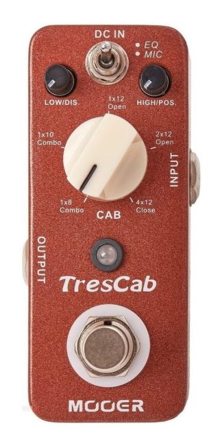 Pedal Mooer Trescab Mtc1 Rojo Simulador Gabinete Guitarra Eléctrica