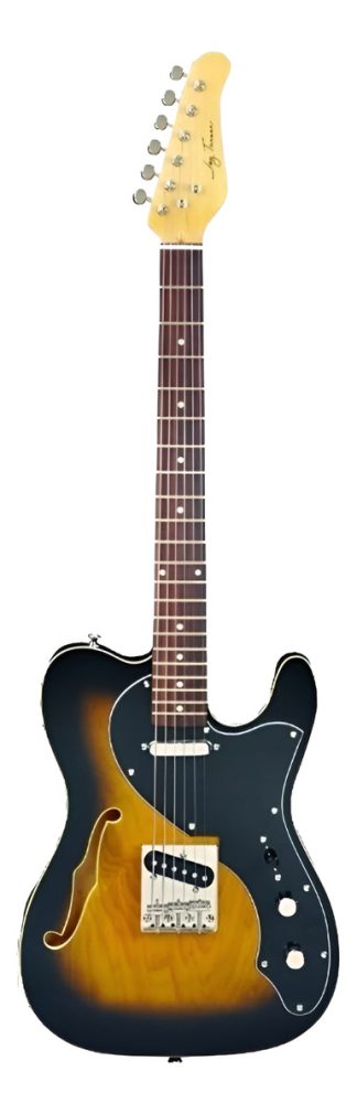Guitarra Eléctrica Jay Turser Telecaster Lt Deluxe Alnico Tilo Tobacco Sunburst