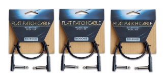 Warwick Rbo Pack 3 Cable Interpedal Flat Plug 30 Cm