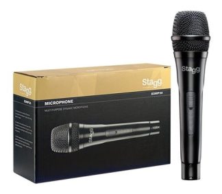 Microfono Para Canto Voces Dinamico Stagg Sdmp30 Con Cable Color Negro