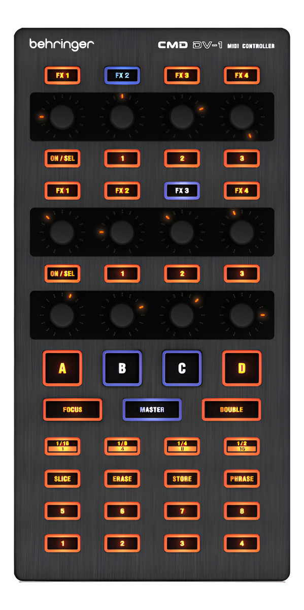 Behringer Dv1 Controlador Usb Tipo X1 Para Traktor Live Ser