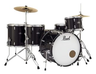 Pearl Roadshow Bateria 5 Cuerpos Fierros Platillos Banqueta