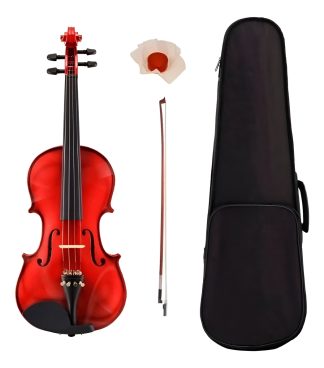 Stradella Mv141144 Violin Colores 4/4 Macizo Arco Estuche