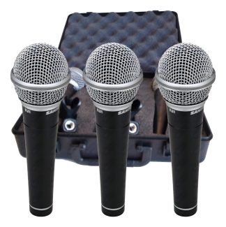 Samson R21 Pack 3 Microfonos Dinamicos De Mano Ideal Voces