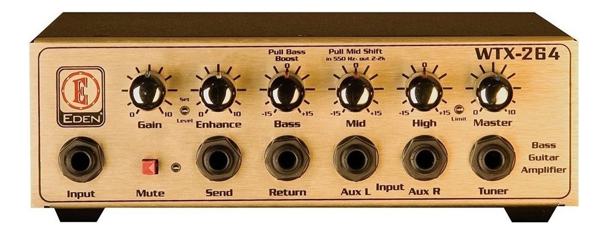 Cabezal Amplificador Bajo Eden Wtx264 Transistor 300w Dorado