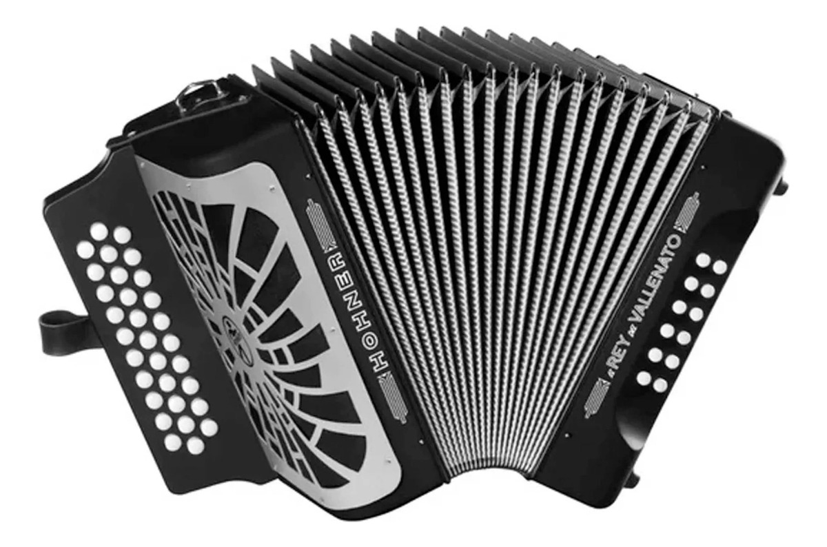 Hohner Acordeon Diatonico Rey Vallenato 31 Teclas 12 Bajos