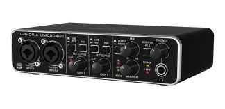 Behringer Umc204 Hd Placa Sonido Interface Usb Phantom Color Negro