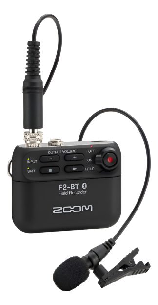 Zoom F2 Bluetooth Grabador De Campo Mini Microfono Corbatero